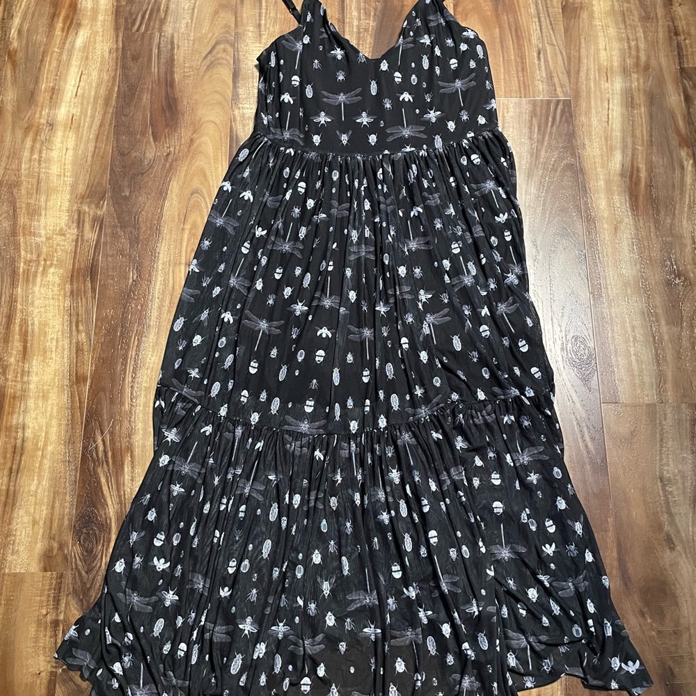 Blackmilk Bug Out Black Sheer Midaxi